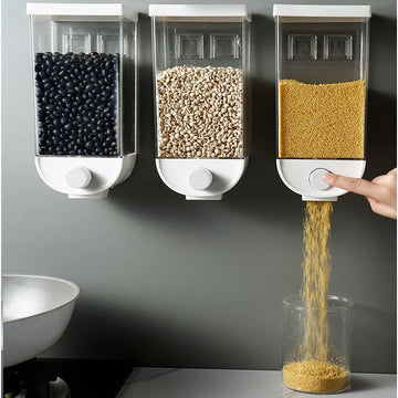 White Cereal Dispenser Container Organizer